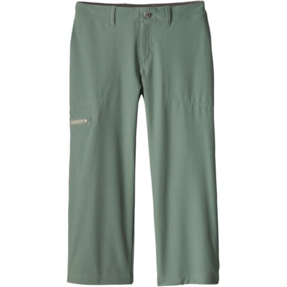 Patagonia Happy Hike Cropped Pant - Hemlock Green, Size 8